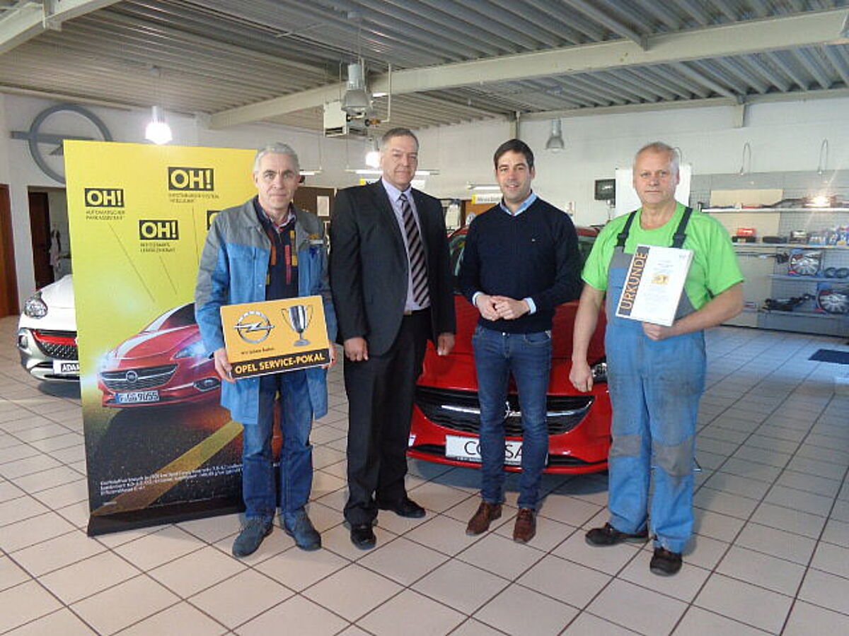 AUTOHAUS VON WÜLFING AUS MECKENHEIM ERHÄLT DEN OPEL-SERVICE-POKAL error_file_does_not_exist